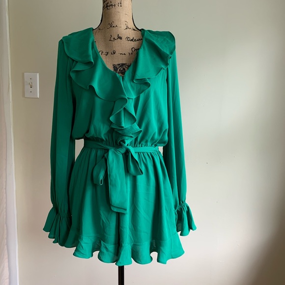 DO+BE Pants - Do + Be 🔸 green long sleeve romper size L